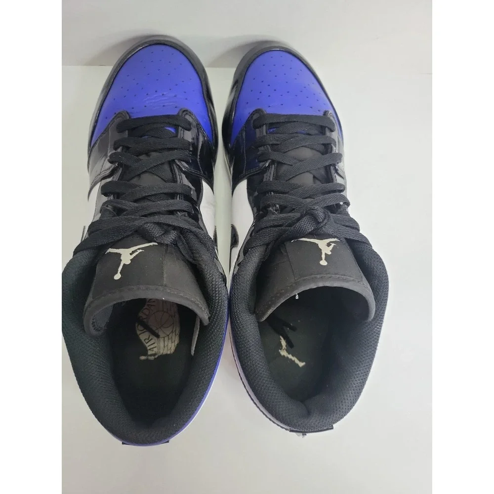 Nike Air Jordan 1 Low TD Football Cleats Royal Black White FJ6245-401 Men's 12